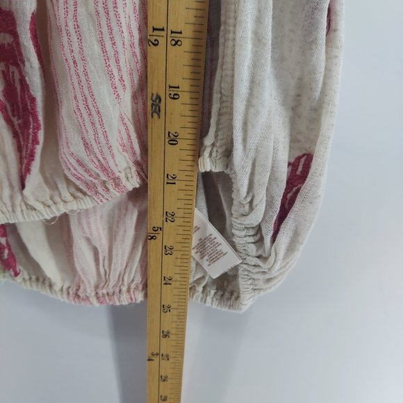 Free People Oversized Scoop Neck boho top size medium - Picture 6 of 10